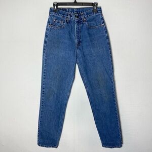 Vintage 90s Levi’s Orange Tab 882 Med Wash Relaxed Jeans 30